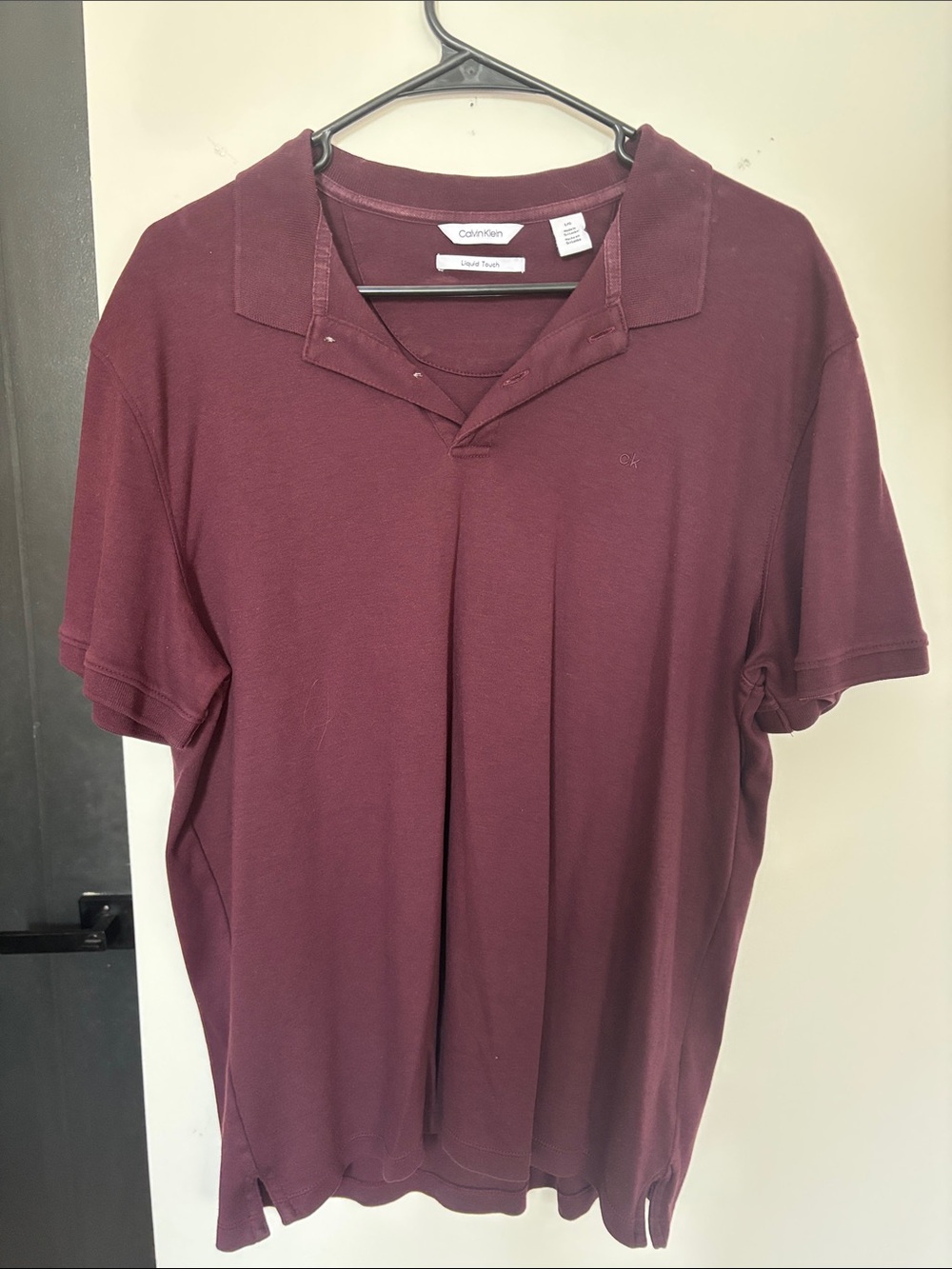 Calvin Klein Men's Wine Polo Shirt